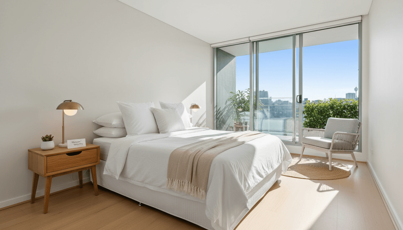 Bright Sydney apartment styled for short-term rental guests